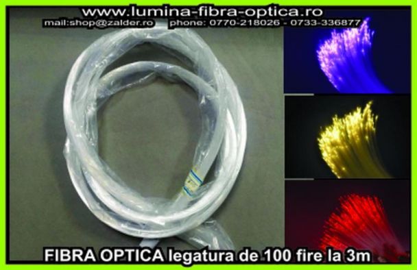 Fibra optica 0.75mm legatura de 100 fire /3m