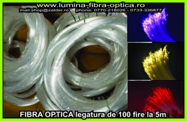 Fibra optica 0.75mm legatura de100 fire/5m
