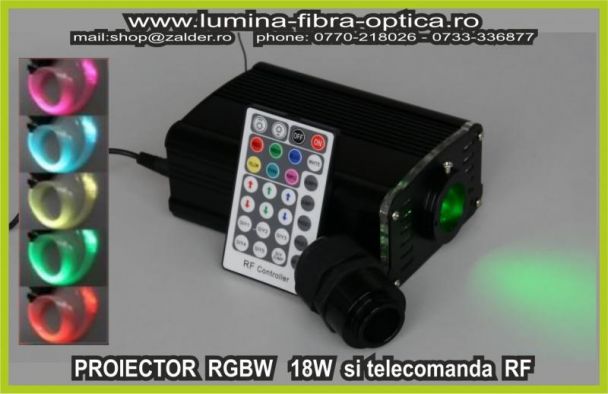 Proiector 18W RGBW cu disc umba telecomandat